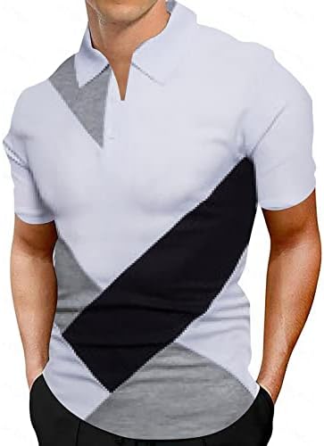 2023 Nova muška modna majica casual kratkih rukava za golf majica u boji pamuk pamuk pamuk gornji kostur kratkih