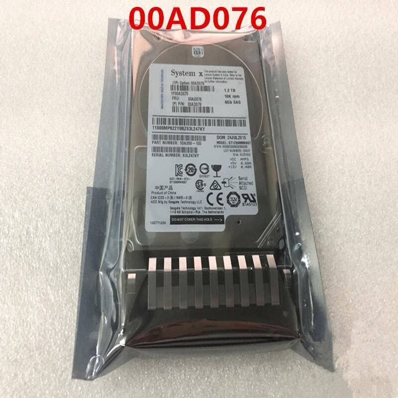 MIDTY HDD za X3550 M4 X5 1.2 TB 2.5 SAS 64MB 10k za interni Hard Disk za Server HDD za 00ad076 00AD075 00AD079