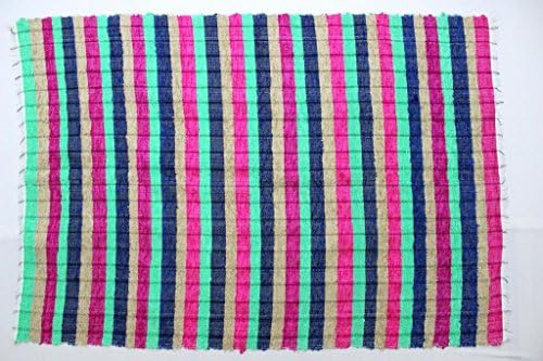 Ručno rađeni ručni tkani Chindi tepisi pravougaoni tepih Durrie Reciklirani boemski vrt na plaži prostirka