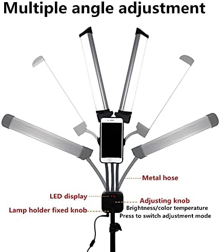 MJWDP LED fotografija osvjetljavanje Selfie Ring Light zatamnjeni studio Video šminka ljepota za lamnu lampu