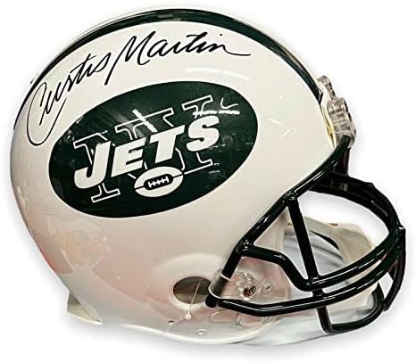 Curtis Martin potpisao autographed Speed Authentic helmets NEP - autographed NFL Helmets