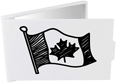 Azeeda' Kanadska Zastava ' Kompaktno/Putno / Džepno Ogledalo Za Šminkanje