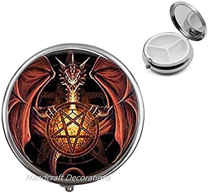 Dragon Pill Box-Dragon Gift-Dragons Pill Case-Dragon Pill Case-Dragon Jewelry-Mitski Nakit-Mistični Nakit.F176