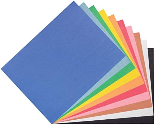 Prang građevinski papir, 10 različitih boja, standardne težine, 9 x 12, 500 listova
