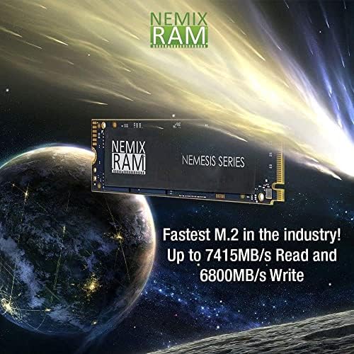 Nemix Ram Nemesis serija 4TB M.2 2280 NVME SSD za PlayStation 5 & PC Gaming Mašine Najbrže brzine pisanja