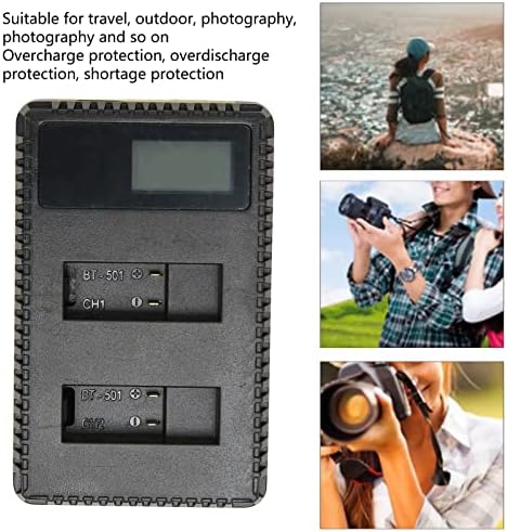 Dual kamera punjač za baterije, baterija Camera USB CHAGER sa LCD ekranom za AHDBT-501 bateriju kamere za turizam