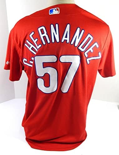 Philadelphia Phillies C.HERNANDEZ 57 Igra Rabljena Crveni dres EX ST BP XL DP44379 - Igra