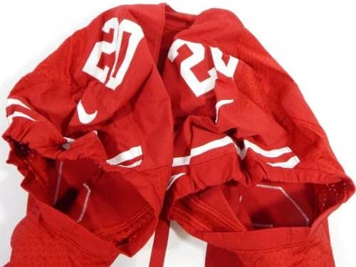2012 San Francisco 49ers Perrish Cox 20 Igra Izdana crvena dres 44 86 - Neidređena NFL igra rabljeni