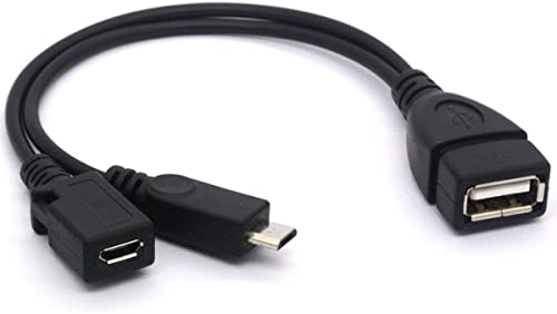 YNCIS MICRO USB OTG razdjelni kabel, Micro USB OTG Električni kabel USB 2.0 A ženski za mikro USB muški