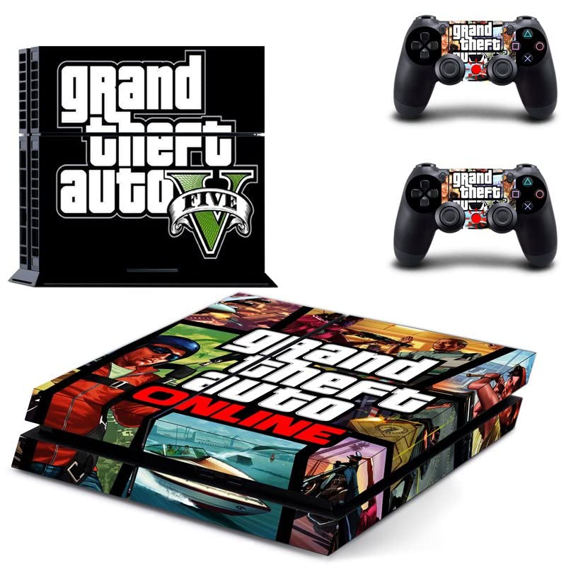 Za PS4 Slim - Igra Grand GTA Theft i auto PS4 ili PS5 naljepnica za kožu za PlayStation 4 ili 5 konzola