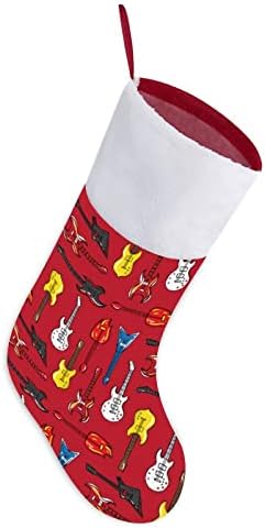 Gitare Različiti oblici personalizirani božićni čarapa Početna Xmas Tree Kamin Viseći ukrasi