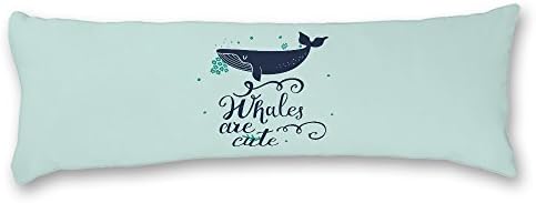 Ailovyo Silky Mekani satenski kitovi su slatki jastučnicu za tijelo za tijelo, 20 x 54