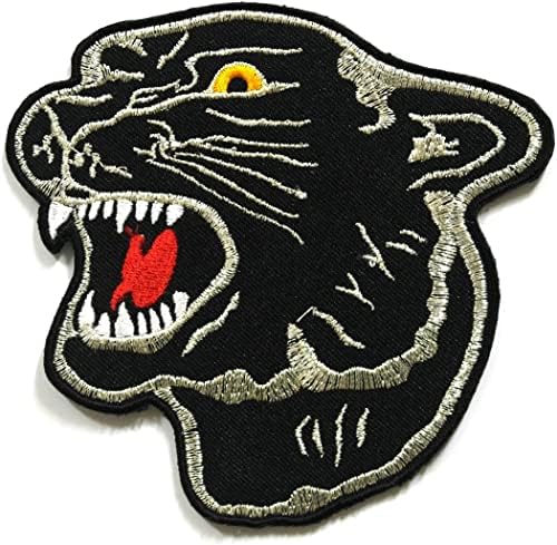 Grafička prašina Black Panther vezeno željezo na patch ruksački jakna Tiger Black Tiger Biker motocikl