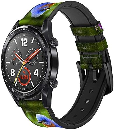 CA0174 Bluebird of sreće Plava ptica kožna i silikonska pametna traka za pametne satove za ručni sat SmartWatch Smart Watch veličine