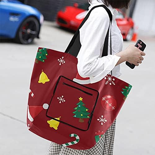 Slatka Božićna sklopiva torba za rame za višekratnu upotrebu torba za namirnice teška Školska torba torba
