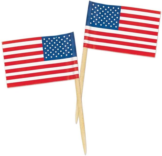 Čačkalica sa zastavom SAD-a i Kanade Bundle-50 čačkalica sa zastavom Kanade i 50 čačkalica sa zastavom