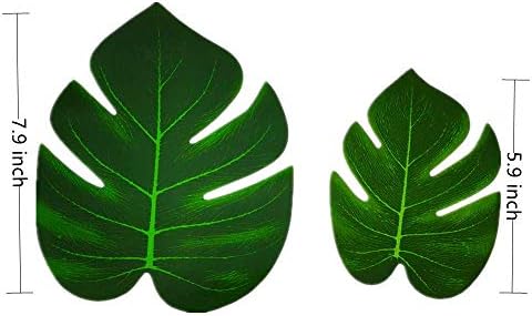 Luoshaoru listovi umjetne Palme 36 kom lažni zeleni list,Faux Monstera ostavlja Tropske umjetne listove za
