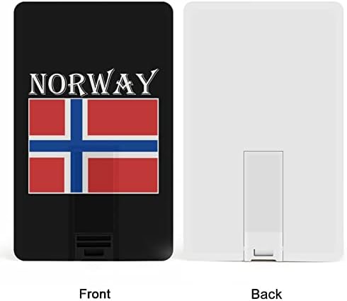 Norveška zastava USB Flash Drive Dizajn kreditne kartice USB Flash Drive Personalizirani memorijski štap tipki