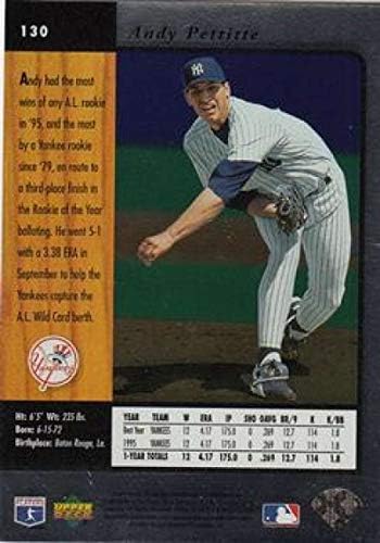 1996 SP 130 Andy Pettitte New York Yankees MLB bejzbol kartica Nm-MT