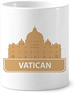 Vatikanski žuti znamenitosti uzorak četkica za zube četkica za pečanje od keramičkih postolja za olovke