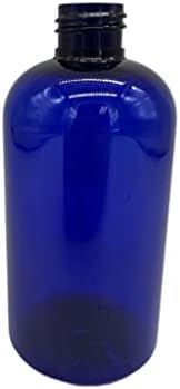 8 oz plavih bostonskih plastičnih boca -12 Pakovanje prazno ponovno punjenje boca - BPA besplatno - esencijalna