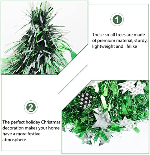 Veemoon Desktop dekor 2pcs Božićni vilin drveće umjetno božićno stablo Sequin Pensil Tree Star listovi modela