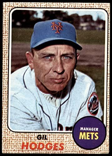 1968 TOPPS 27 Err Gil Hodges New York Mets Dean's Cards 2 - Dobar mets
