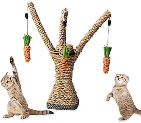 Dhdm mačke grebalica Drvo igranje konopa voli šargarepu penjačke igračke za mačiće Pet grebanje