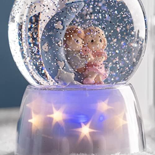 Lukeo Dreamy Starlight Snowflake Crystal Ball Music Box Octavo DLA Boyfriend & Devojka Rođendan Valentinovo
