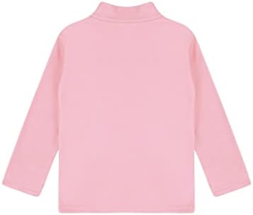Ttao Dječji termalni donji rublje vrhovi dugih rukava Majica Jesen Zima Topla Tee Towhirts Pink Type B 2-3