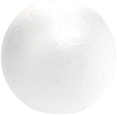 Prettyzoom Craft pjene kuglice 20pcs bijeli polistiren craft kuglice okrugle sfere oblici figura