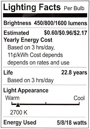 Philips LED 3-smjerna A21 mat sijalica: 1600-800-450-Lumen, 2700-Kelvin, 18-8-5-Watt , E26d baza,