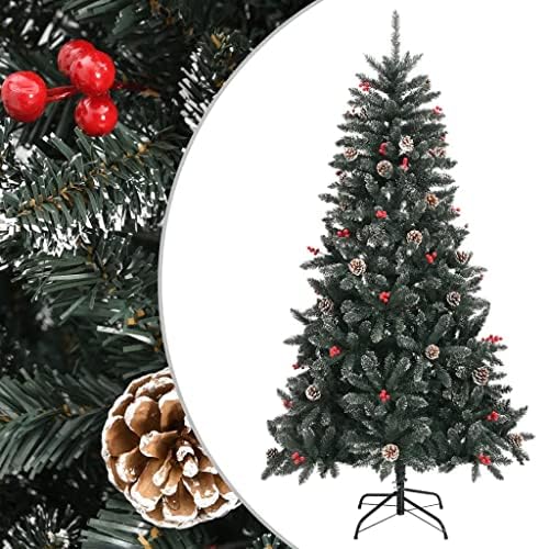 Vidaxl umjetno božićno drvce sa postoljem zelene 70.9 PVC