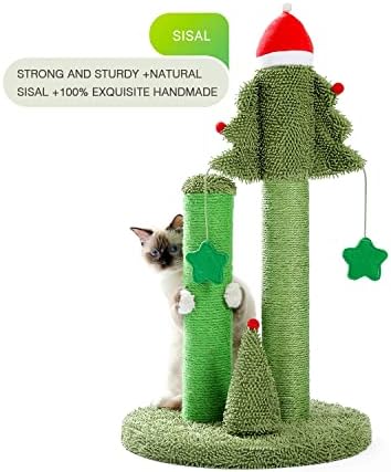 LEPSJGC Cat Tree Cat Tower sa sisalom daskom za grebanje za zatvorene mačke Cat Condo Kitty Play Hous