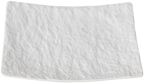 セトモノホンポ Petra bijela YK kvadratna ploča, 9,1 inča, 9,0 x 9,0 x 1,0 inča , zapadni pribor za jelo