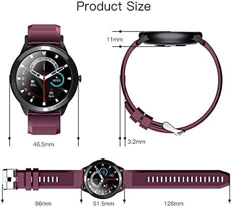 Smart Watch, 1.28 '' Winet Tracker Watch sa dodirnim ekranom Kontrola glazbenog zatvarača za srce, IP68