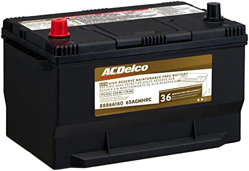 Acdelco Gold 65AGMHRC 36 Mjesečni garancija Visoke rezerve AGM BCI Grupa 65 Baterija