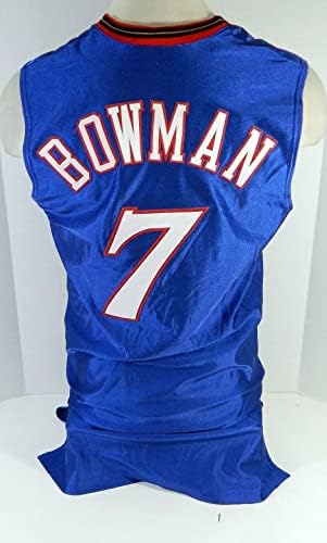 2001-02 Philadelphia 76ers Ira Bowman 7 Igra Izdana Blue Jersey 911 P DP11562 - NBA igra koja se koristi