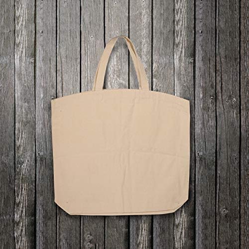 Urbana Vila | 2 paketa / torba pamučna platnena prirodna torba za žene | 16x16 inča sa Gusset torbom od 4