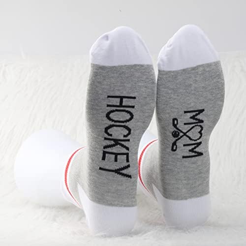 MBMSO 2 pari Hokej mom čarape Hockey MOM pokloni za žene Hokejske novitete čarape Hockey Player pokloni