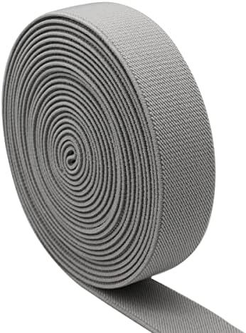 Šivenje elastične trake 1-inča sa 5-dvorišnim sivim prugama dvokrevetna Twild tkana elastična