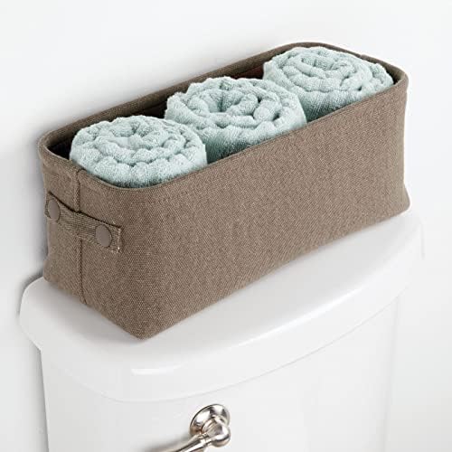 Mdesign uska tkanina košara s ručkama za ormaru za kupatilo, ispraznost, ormar, gumb, kontratop,