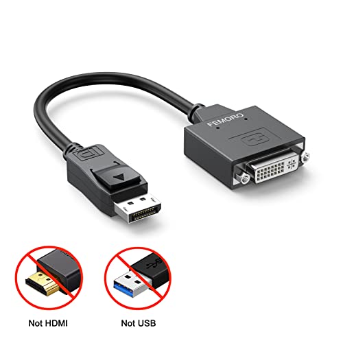 Femoro DisplayPort do DVI adapter, prikaz Port DP na DVI-I Converter Povežite računar, Desktop PC, laptop