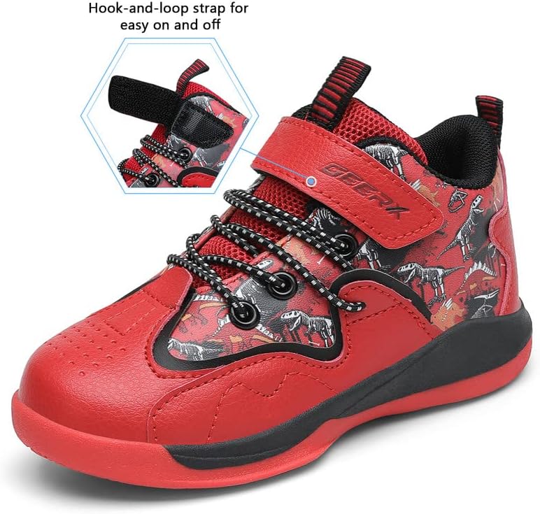 GEERX Dino dječačke košarkaške cipele neklizajuće visoke zaštitne gležnjeve sportske atletske patike