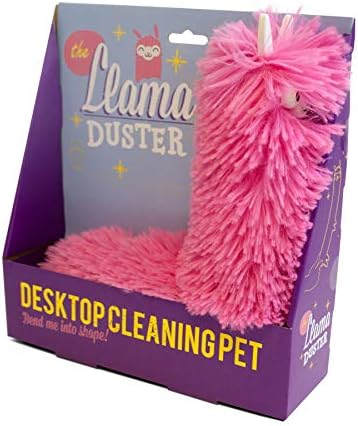 Poklon republiku Fuzzy Pink Llama Duster, - GR450039