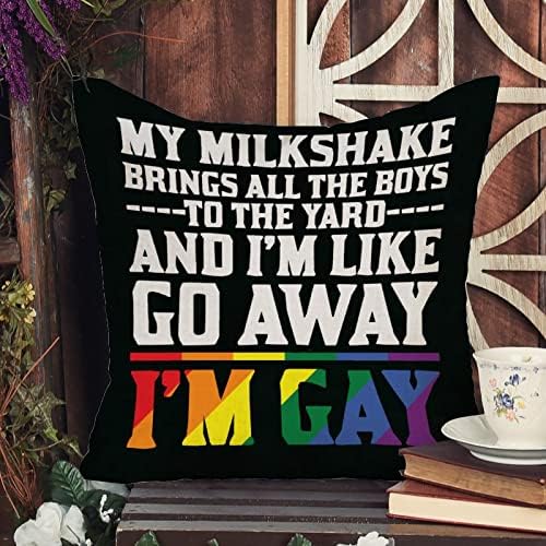 Rainbow Pride Gay Lesbian Isti seks LGBTQ Baci Jastuk Jastuk Ja sam gej. Ja sam kao i odlazak Jastuk Case