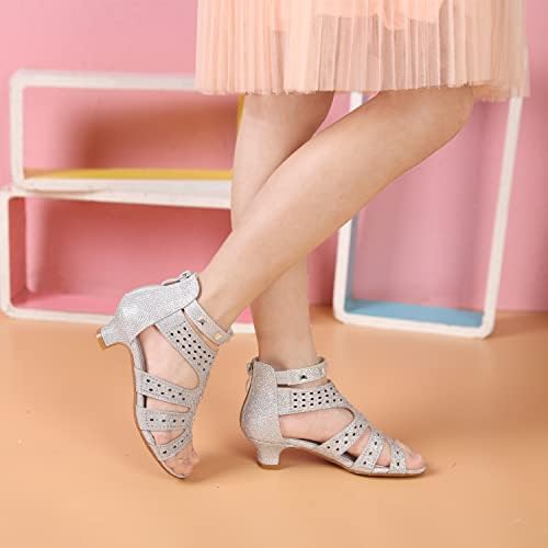 Eiimieor djevojke visoke potpetice Glittle vještački dijamant vjenčanica cipele cipele cvijet