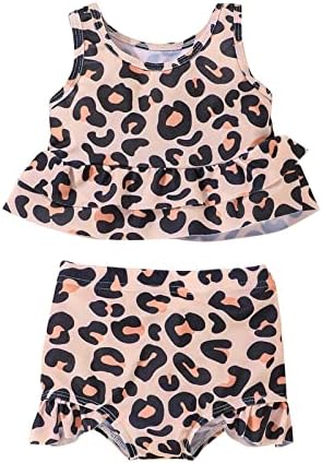 Kupaći kostim za malu djecu djevojčice ljetni Leopard sa printom kupaći kostim bez rukava male djevojke