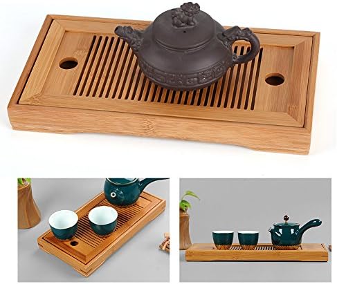 ALVINLITE bambusova ladica za čaj, kineski kung fu čaj za čaj za kućne ured Mini stoke Kućni