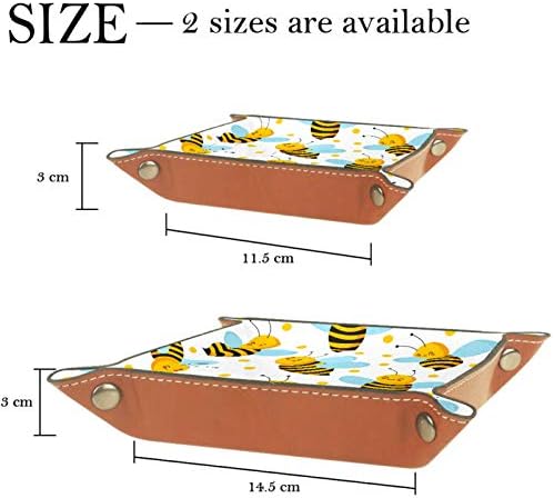 Lyetny Slatka crtana pčela Organizator pladanj za skladištenje plašta Beddide Caddy Desktop